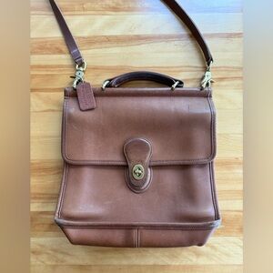 Vintage Coach Willis Bag (Style #9927) mahogany brown